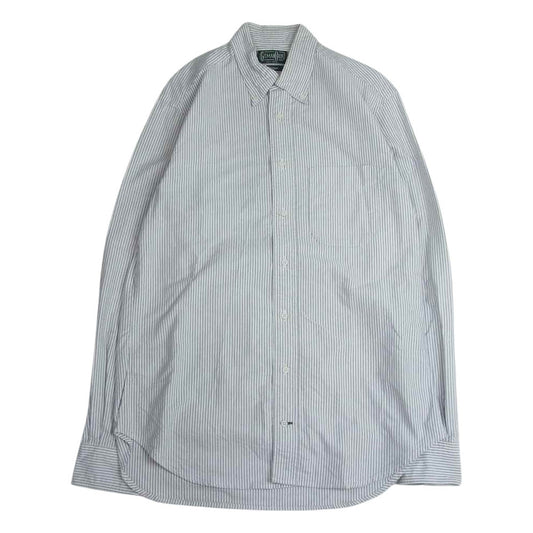 ギットマンブラザーズ VINTAGE ビンテージ コットン ストライプ シャツ グレー系 ホワイト系 15 1/2(Mサイズ相当)【中古】