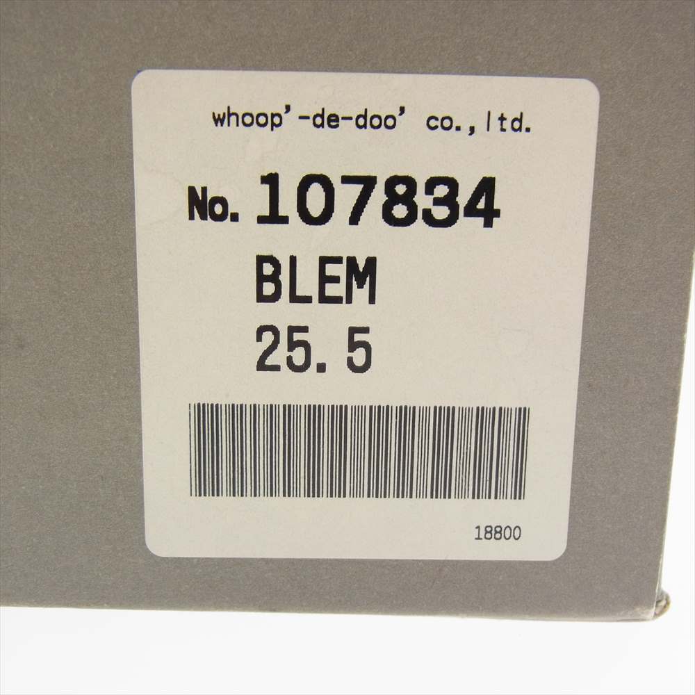 フープディドゥ 107834 パテントレザー ポインテッドトゥ シューズ ブラック系 25.5【中古】