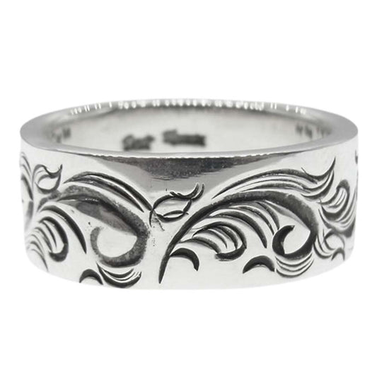 ディアブロッサム 唐草 平打ち リング シルバー系【中古】