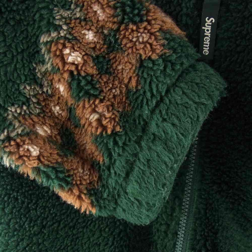 Supreme シュプリーム 20SS Drama Mask Fleece Jacket ドラマ マスク 2フェイス フリース ジャケット グリーン系 L【中古】