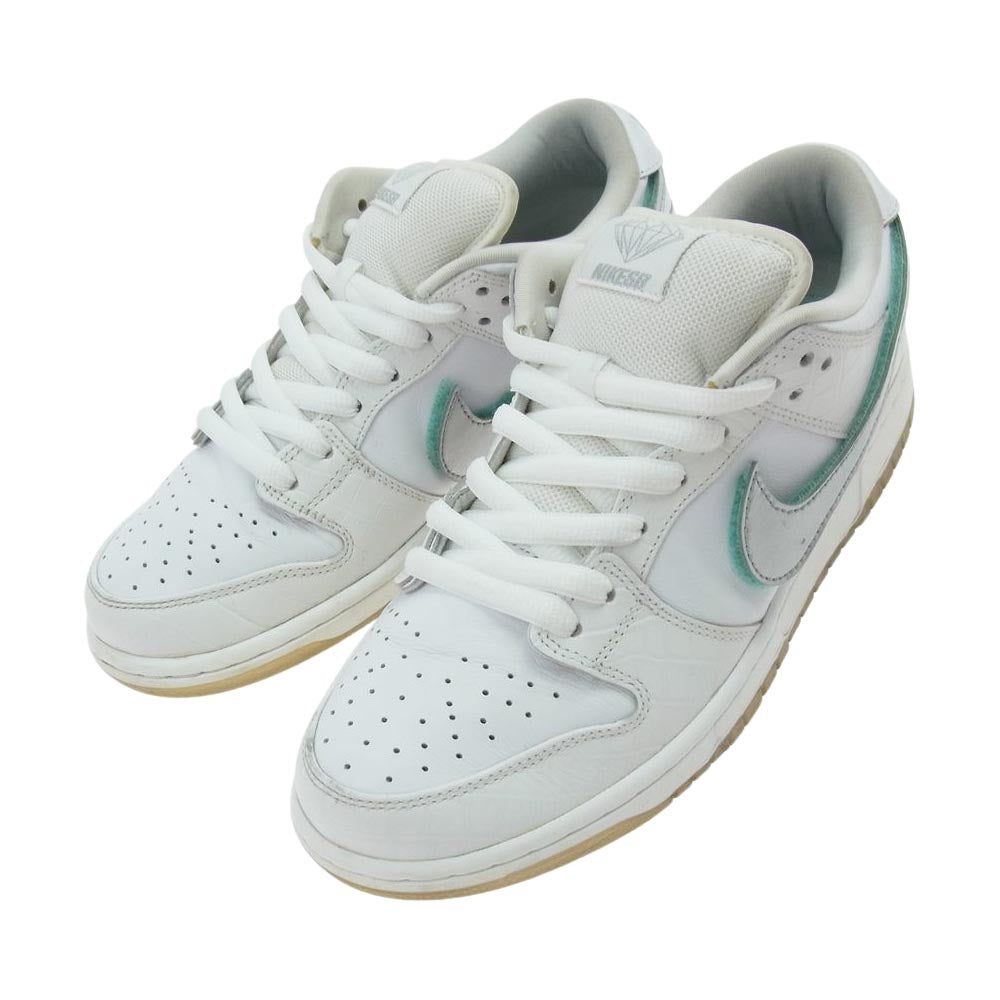 NIKE ナイキ BV1310-100 × DIAMOND SUPPLY CO. ダイヤモンドサプライ SB DUNK LOW PRO WHITE ダンク ロー ホワイト系 26.5cm【中古】