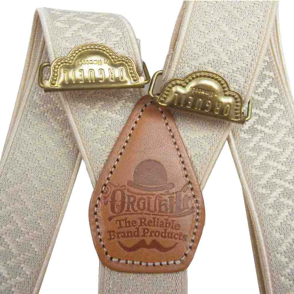 ORGUEIL オルゲイユ OR-7166 Suspender Beige サスペンダー ベージュ ブラウン系【中古】