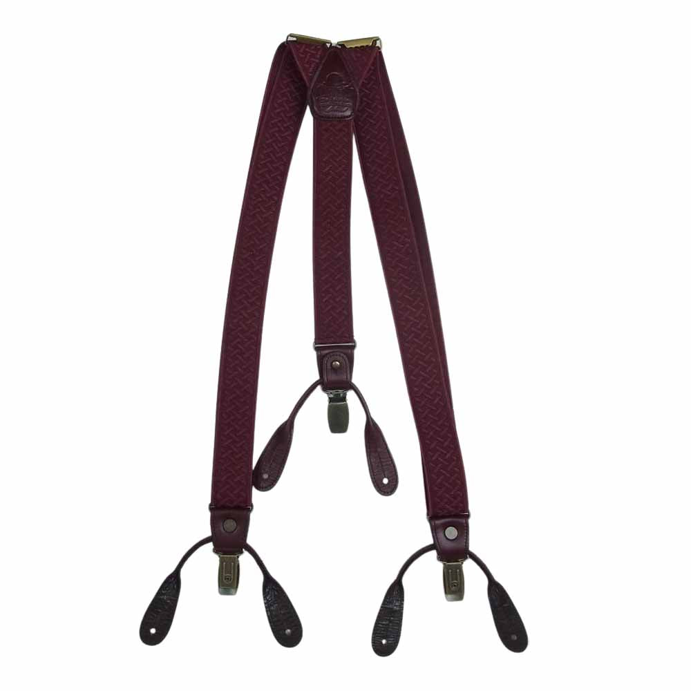 ORGUEIL オルゲイユ OR-7166 Suspender  Red サスペンダー レッド ワインレッド系【中古】
