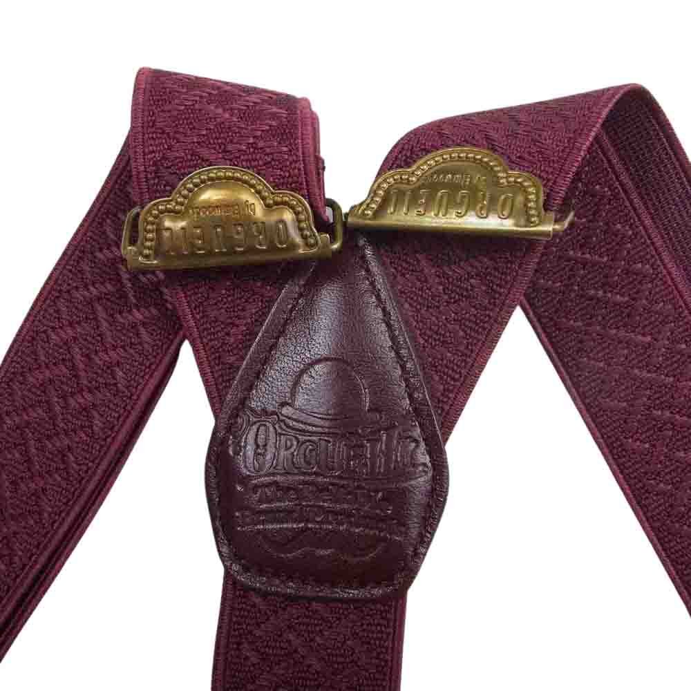 ORGUEIL オルゲイユ OR-7166 Suspender  Red サスペンダー レッド ワインレッド系【中古】