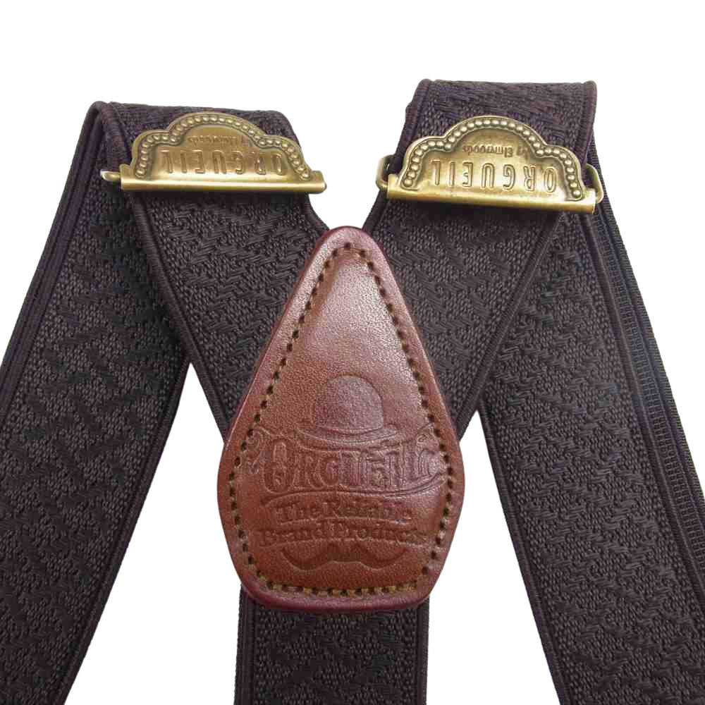 ORGUEIL オルゲイユ OR-7166 Suspender Brown サスペンダー ブラウン ブラウン系【中古】