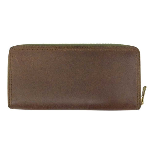 ヴァスコ LEATHER VOYAGE ROUND ZIP  レザーボヤージュラウンドジップ ブラウン系【中古】