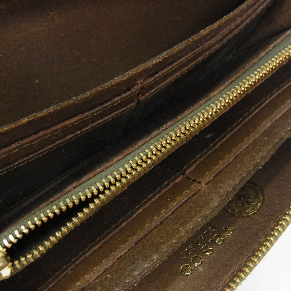 ヴァスコ LEATHER VOYAGE ROUND ZIP  レザーボヤージュラウンドジップ ブラウン系【中古】