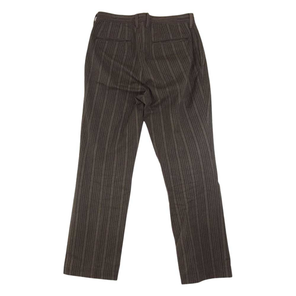 ORGUEIL オルゲイユ OR-1078 French Stripe Trousers  ストライプ トラウザー パンツ ブラウン系 32【美品】【中古】