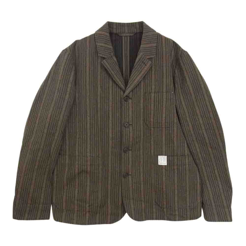 ORGUEIL オルゲイユ OR-4204A Stripe Jacket ストライプ ジャケット ブラウン系 38【美品】【中古】