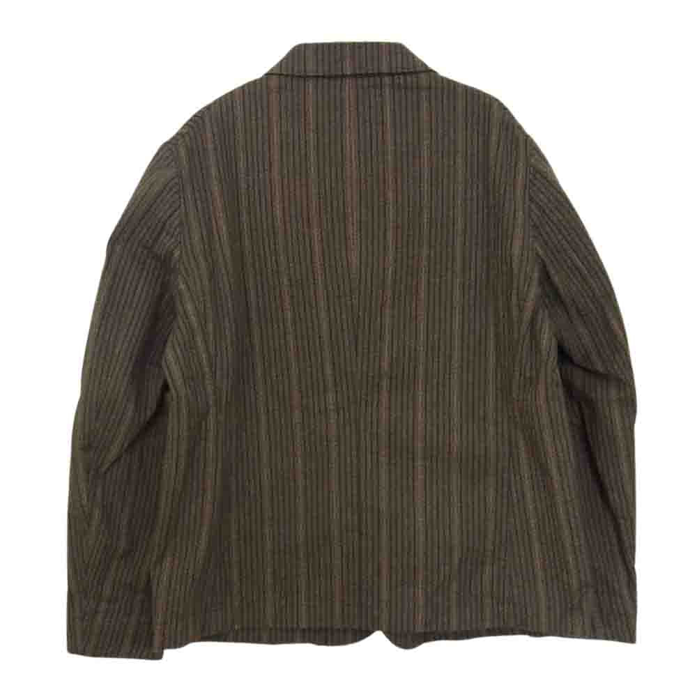 ORGUEIL オルゲイユ OR-4204A Stripe Jacket ストライプ ジャケット ブラウン系 38【美品】【中古】