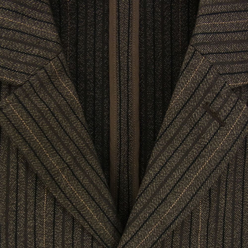 ORGUEIL オルゲイユ OR-4204A Stripe Jacket ストライプ ジャケット ブラウン系 38【美品】【中古】