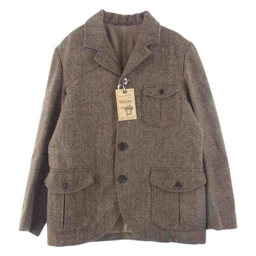 ORGUEIL オルゲイユ OR-4180A Harris Tweed Game Jacket ハリスツイード ゲームジャケット ブラウン系 38【美品】【中古】