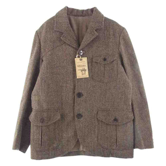 ORGUEIL オルゲイユ OR-4180A Harris Tweed Game Jacket ハリスツイード ゲームジャケット ブラウン系 38【美品】【中古】