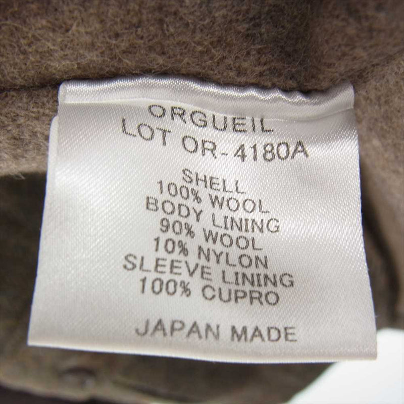 ORGUEIL オルゲイユ OR-4180A Harris Tweed Game Jacket ハリスツイード ゲームジャケット ブラウン系  38【美品】【中古】