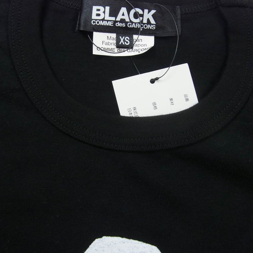 BLACK COMME des GARCONS ブラックコムデギャルソン AD2019 1D-T002 FOUR LEG TEE フィリップパゴウスキー プリント Tシャツ ブラック系 XS【新古品】【未使用】【中古】