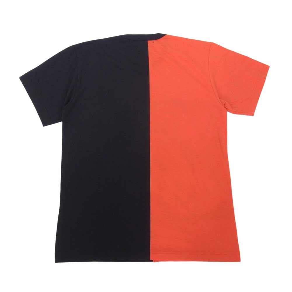 BLACK COMME des GARCONS ブラックコムデギャルソン AD2020 1E-T006 Disney ディズニー ミッキー プリント 2トーン Tシャツ ブラック系 レッド系 S【新古品】【未使用】【中古】