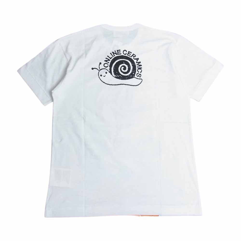 COMME des GARCONS コムデギャルソン CDG SZ-T048 20AW Online Ceramics オンラインセラミックス ロゴ Tシャツ ホワイト系 M【新古品】【未使用】【中古】
