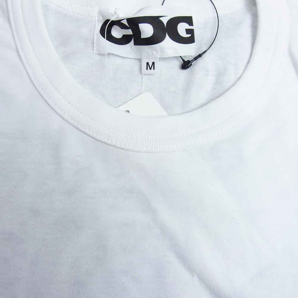 COMME des GARCONS コムデギャルソン CDG SZ-T048 20AW Online Ceramics オンラインセラミックス ロゴ Tシャツ ホワイト系 M【新古品】【未使用】【中古】