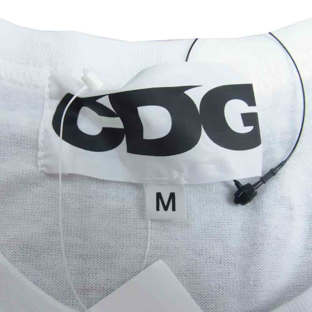 COMME des GARCONS コムデギャルソン CDG SZ-T048 20AW Online Ceramics オンラインセラミックス ロゴ Tシャツ ホワイト系 M【新古品】【未使用】【中古】