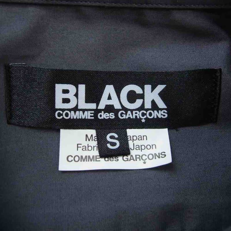 BLACK COMME des GARCONS ブラックコムデギャルソン AD2020 1E-B004 カモフラ柄 袖切替 長袖シャツ グレー系 S【新古品】【未使用】【中古】