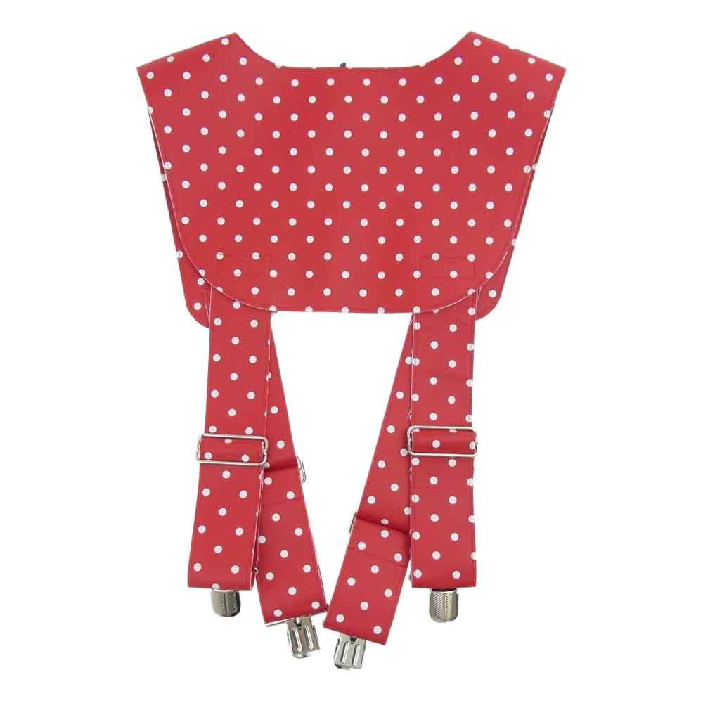 COMME des GARCONS コムデギャルソン GIRL 22SS NI-S015  渋谷PARCO限定 ドット柄ハーネス サスペンダー ベスト レッド系【新古品】【未使用】【中古】