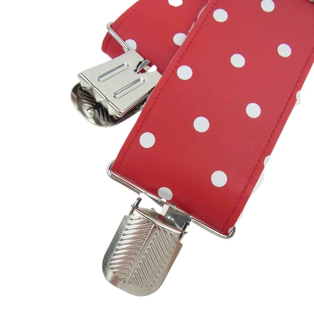 COMME des GARCONS コムデギャルソン GIRL 22SS NI-S015  渋谷PARCO限定 ドット柄ハーネス サスペンダー ベスト レッド系【新古品】【未使用】【中古】