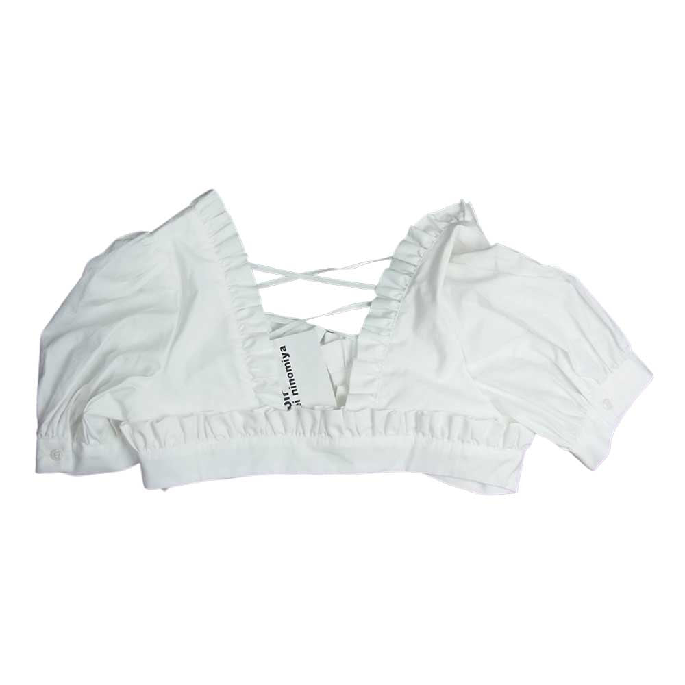 COMME des GARCONS コムデギャルソン noir Kei ninomiya ノワールケイニノミヤ 22SS 3I-B003 ビスチェ ブラウス ホワイト系 S【新古品】【未使用】【中古】