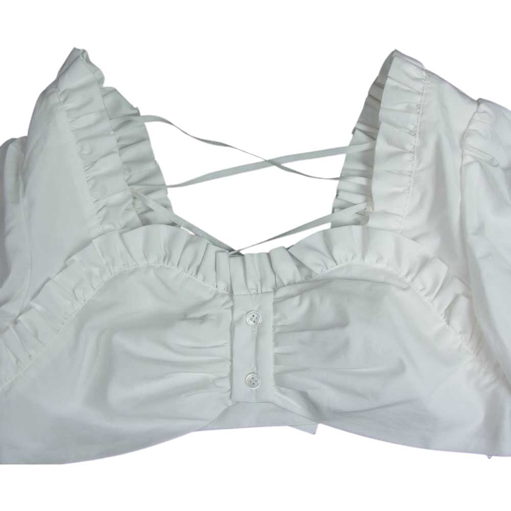 COMME des GARCONS コムデギャルソン noir Kei ninomiya ノワールケイニノミヤ 22SS 3I-B003 ビスチェ ブラウス ホワイト系 S【新古品】【未使用】【中古】