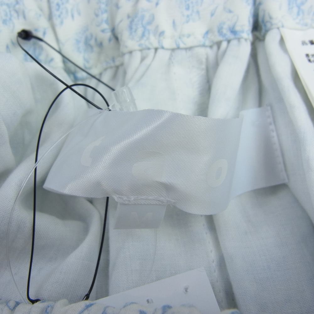 tao COMME des GARCONS タオ コムデギャルソン 22SS AD2021 TI-P010 小花柄 プリント ウエストゴム サルエル PT サルエルパンツ ホワイト系 M【新古品】【未使用】【中古】