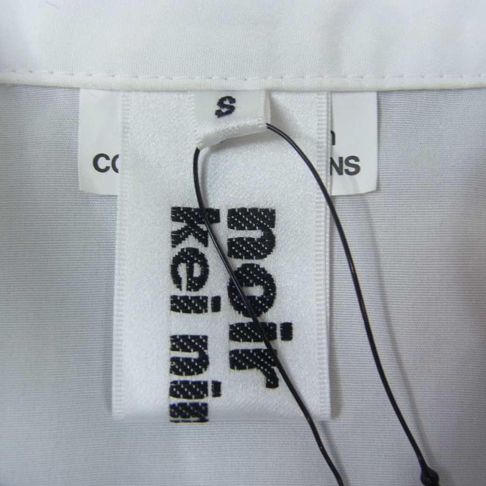 COMME des GARCONS コムデギャルソン noir Kei ninomiya ノワールケイニノミヤ 22SS 3I-O013 チュール付き シャツ ワンピース ホワイト系 S【新古品】【未使用】【中古】