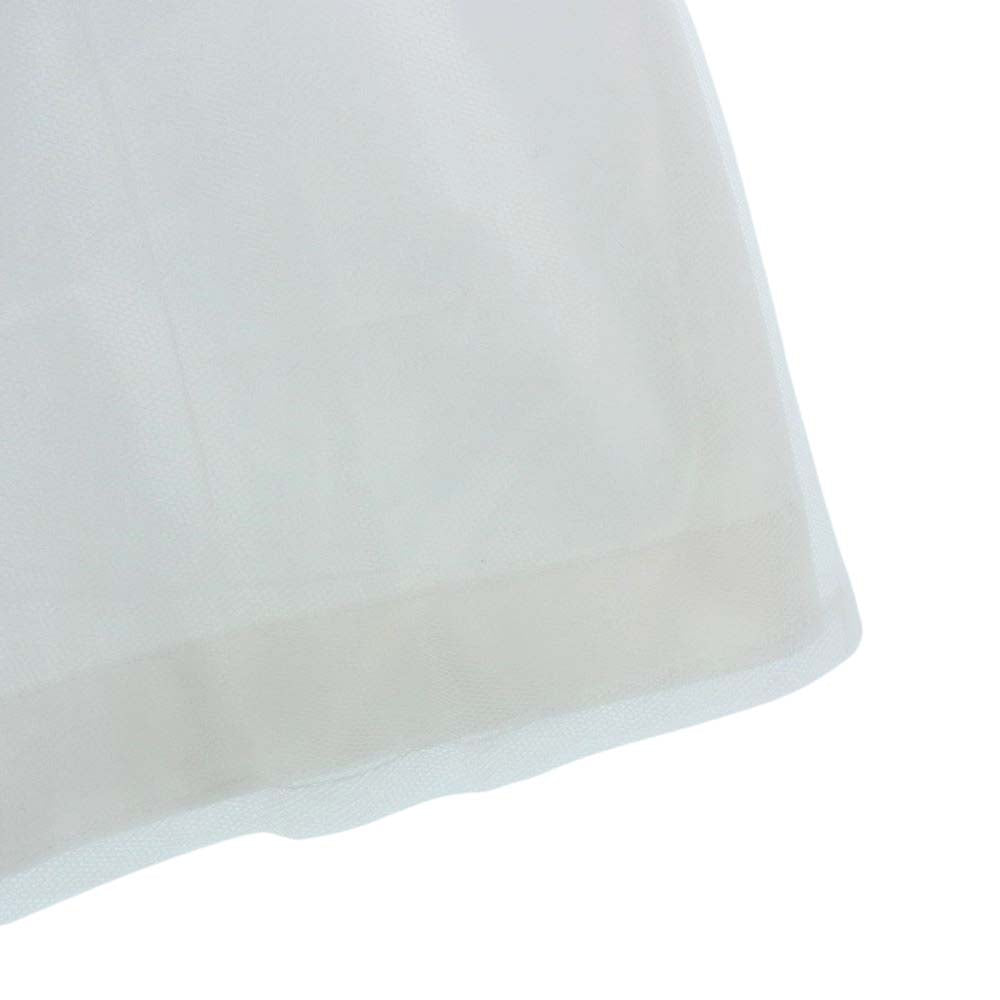 COMME des GARCONS コムデギャルソン noir Kei ninomiya ノワールケイニノミヤ 22SS 3I-O013 チュール付き シャツ ワンピース ホワイト系 S【新古品】【未使用】【中古】