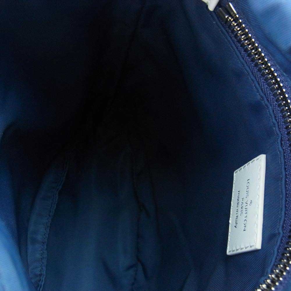 LOUIS VUITTON ルイ・ヴィトン M57838 ウォーターカラー モノグラム デニム サック マラン ショルダーバッグ ブルー系 ライトブルー系【中古】
