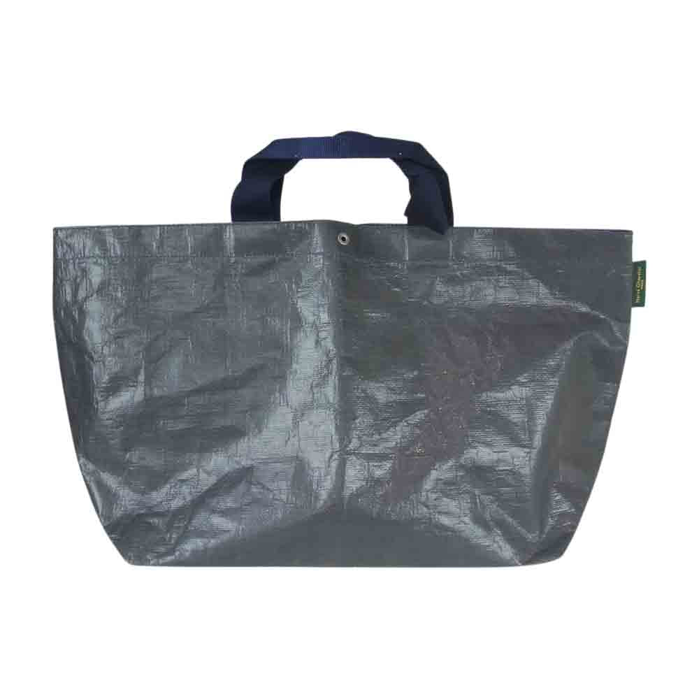 Herve Chapelier エルベ・シャプリエ 2014PP MARCHE BAG マルシェバッグ Lサイズ フュズィ ネイビー グレー系 ネイビー系【中古】
