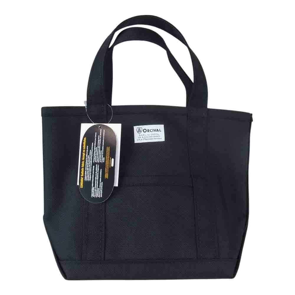 ORCIVAL オーシバル aranciato別注 コーデュラナイロン トートバッグ S ブラック系【極上美品】【中古】