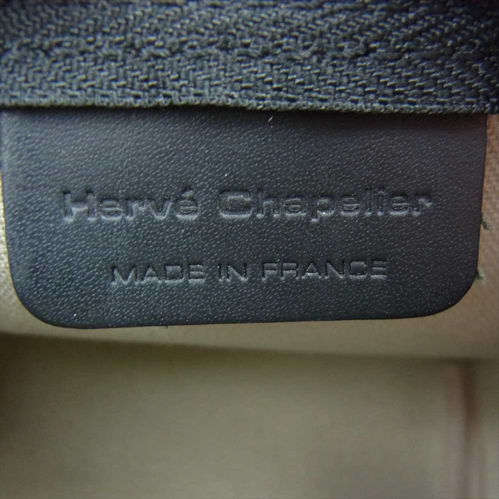 Herve Chapelier エルベ・シャプリエ 2797GP リュクスショルダー XS ノワール 舟形 ポーチ ポシェット バッグ ブラック系【美品】【中古】