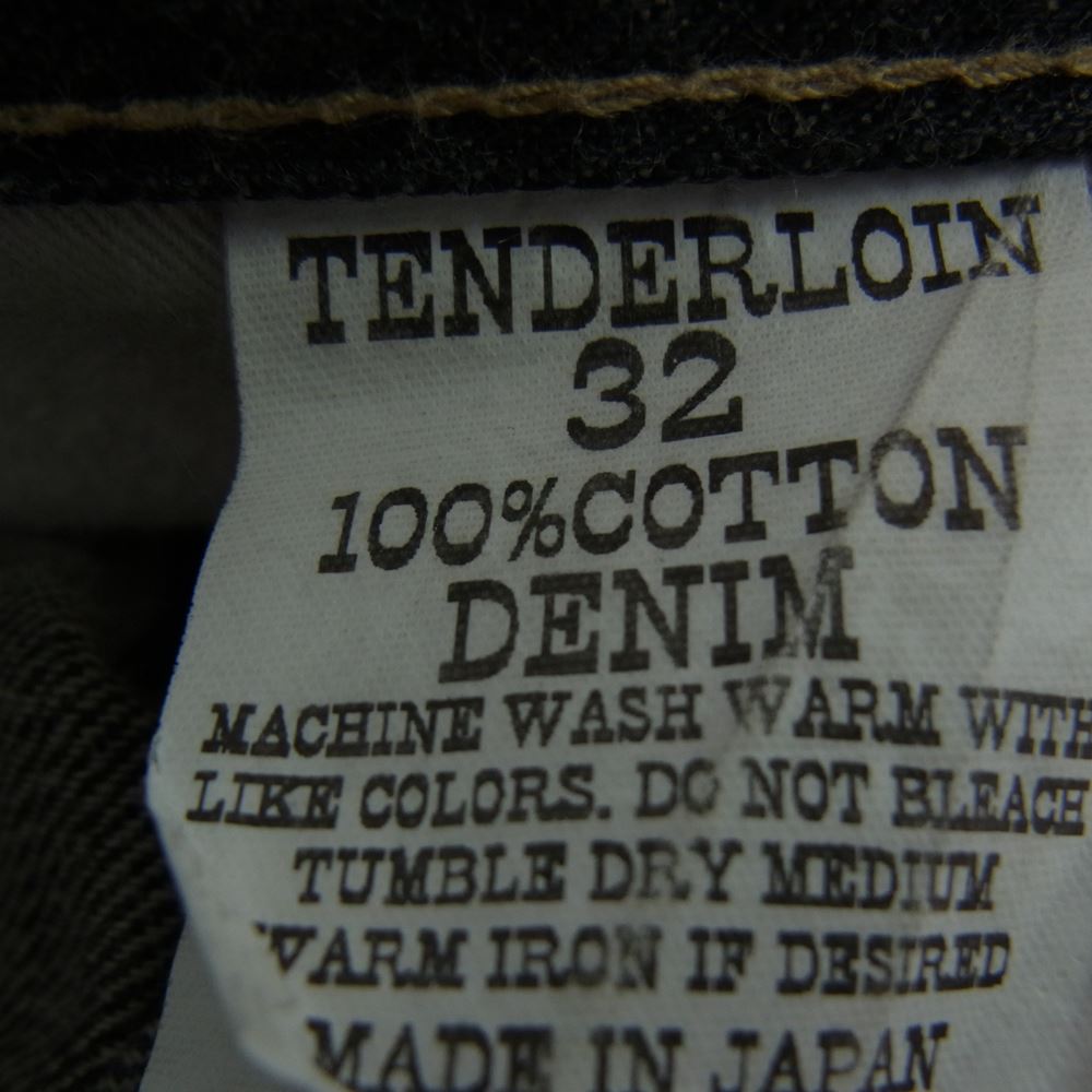 TENDERLOIN テンダーロイン T-RIDERS C デニム パンツ ブラックデニム 32【中古】