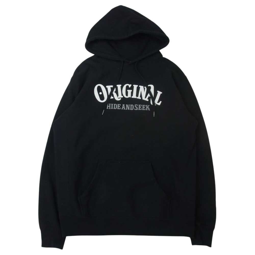 TENDERLOIN テンダーロイン Hide and Seek HOODED SWEATSHIRT ハイド アンド シーク 本店限定 スウェット パーカー ブラック系 M【中古】