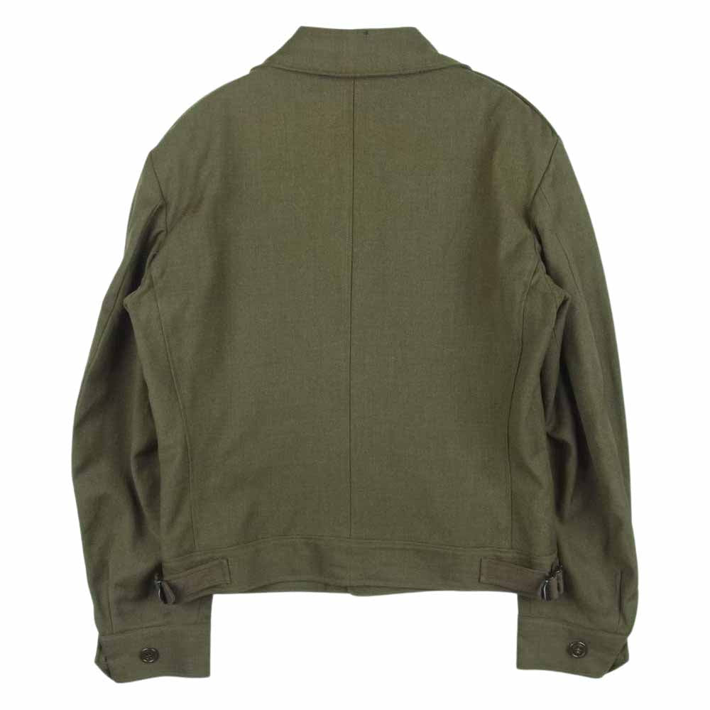 アメリカ軍 Inspector ウール ワッペン ミリタリー ジャケット カーキ系 36R【中古】