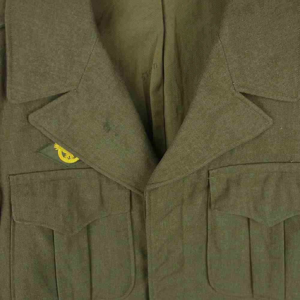 アメリカ軍 Inspector ウール ワッペン ミリタリー ジャケット カーキ系 36R【中古】