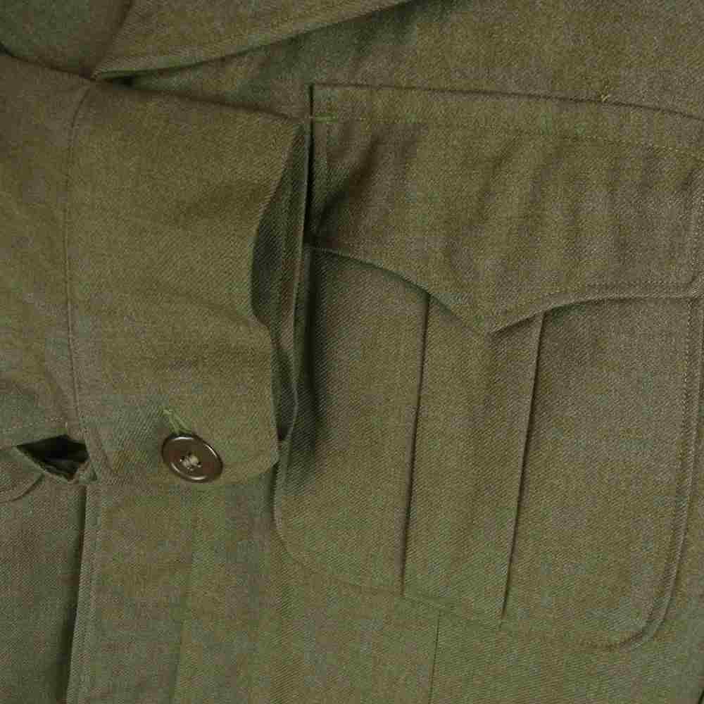 アメリカ軍 Inspector ウール ワッペン ミリタリー ジャケット カーキ系 36R【中古】