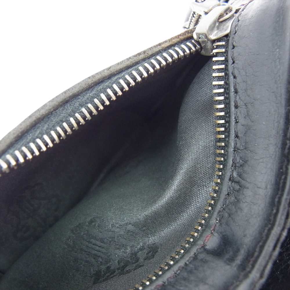 CHROME HEARTS クロムハーツ（原本無） 1SNAP 1スナップ クロスボールボタン レザー ウォレット ブラック系【中古】