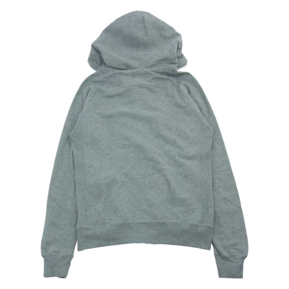 1piu1uguale3 ウノピュウノウグァーレトレ 裏毛 ビッグファスナー パーカー スウェットパンツ セットアップ グレー系 M【中古】