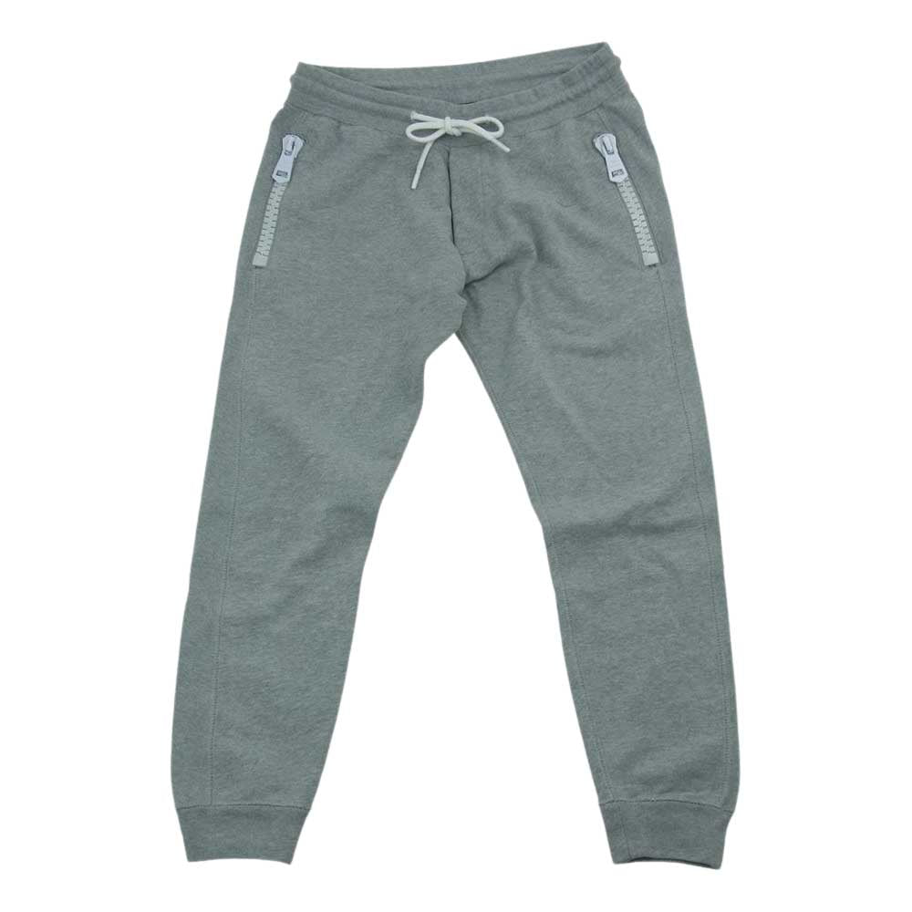 1piu1uguale3 ウノピュウノウグァーレトレ 裏毛 ビッグファスナー パーカー スウェットパンツ セットアップ グレー系 M【中古】