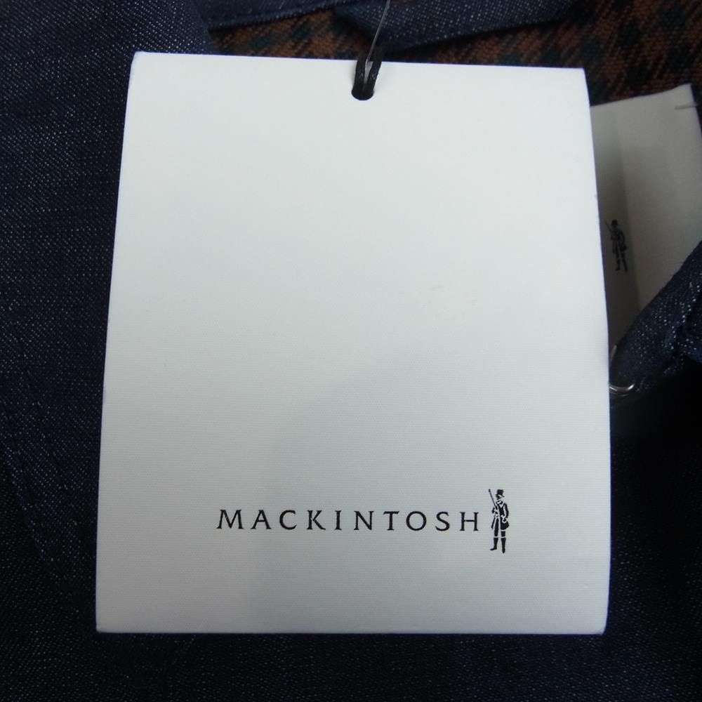 Mackintosh マッキントッシュ D-MC1006B BEAMS別注 MONKTON DENIM TRENCH COAT モンクトン デニム トレンチコート インディゴブルー系 38【美品】【中古】