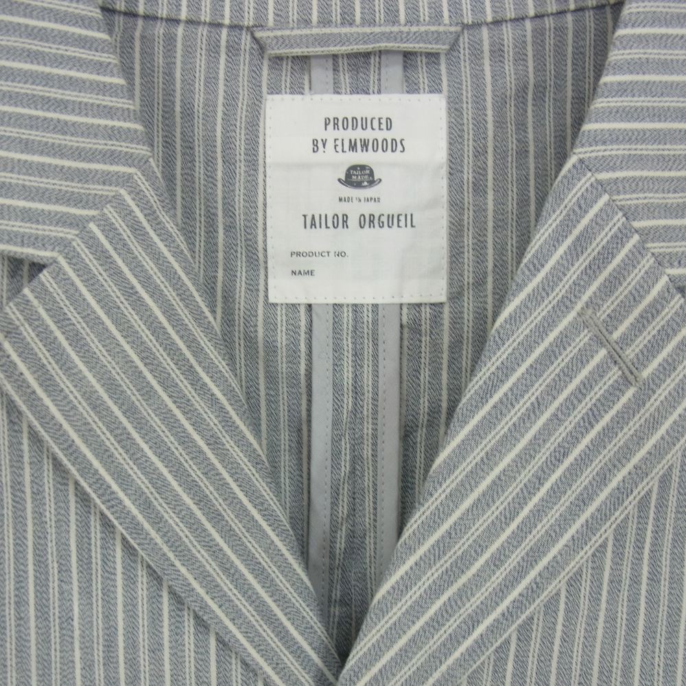 ORGUEIL オルゲイユ OR-4235A Prisoner Jacket L-blue プリズナー ジャケット ライトブルー系 36【美品】【中古】