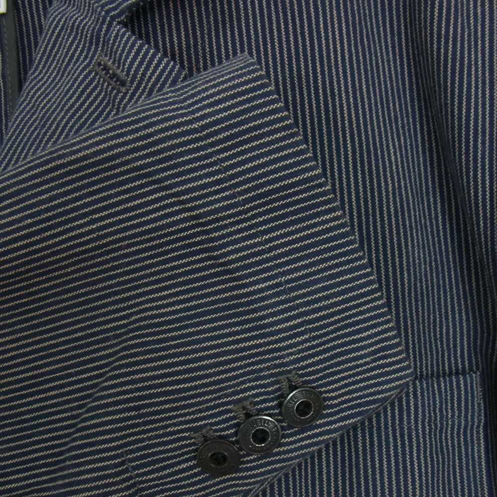 ORGUEIL オルゲイユ OR-4198A Stripe Sack Jacket ヒッコリーストライプ サック ジャケット ネイビー系 38【美品】【中古】