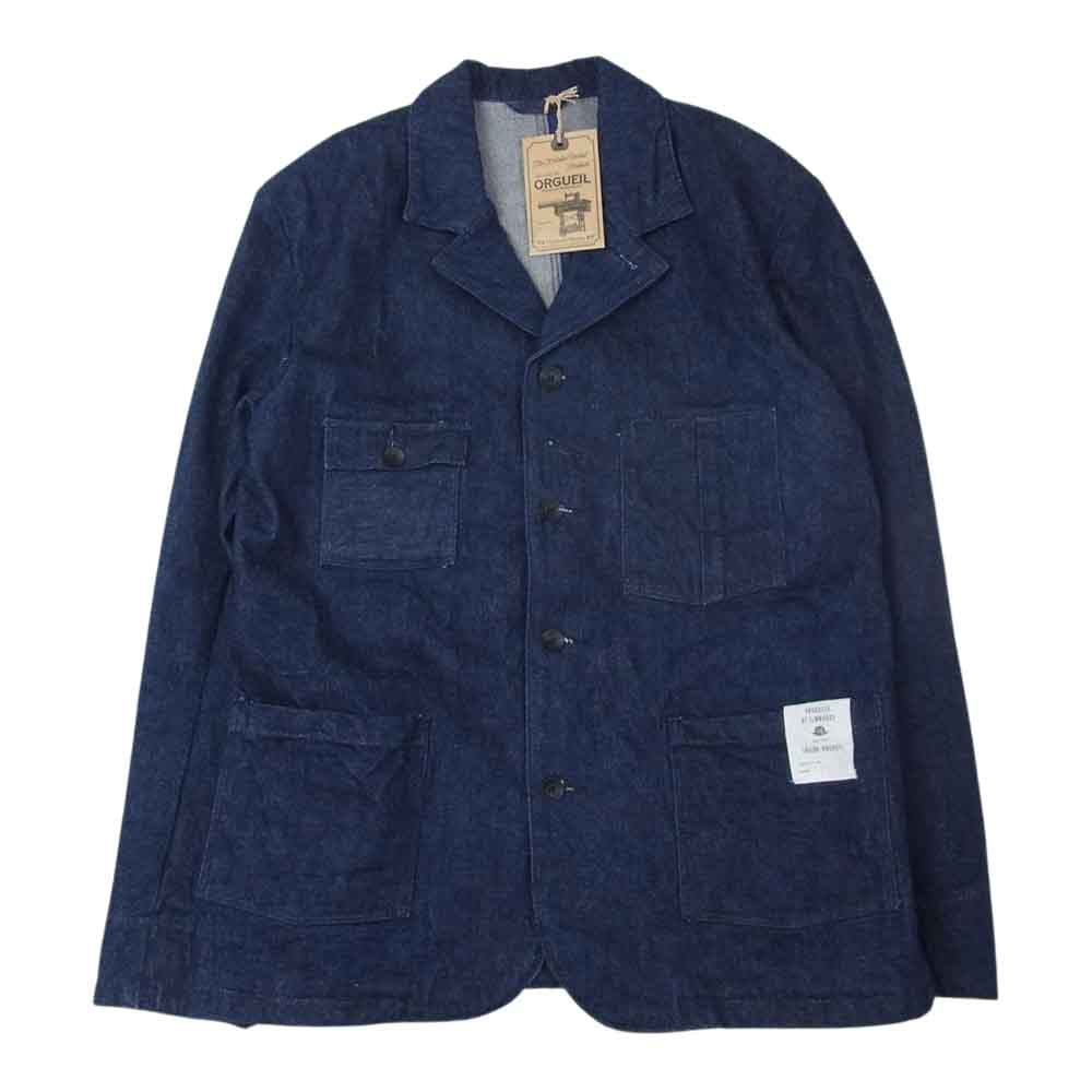 ORGUEIL オルゲイユ OR-4206 Locomotive Jacket ロコモーティブ ジャケット インディゴブルー系 38【美品】【中古】
