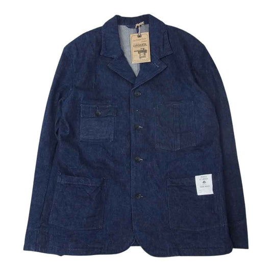 ORGUEIL オルゲイユ OR-4206 Locomotive Jacket ロコモーティブ ジャケット インディゴブルー系 38【美品】【中古】