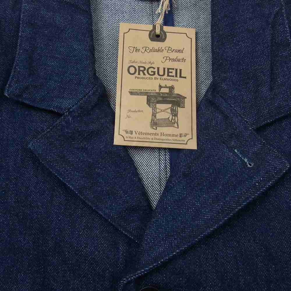 ORGUEIL オルゲイユ OR-4206 Locomotive Jacket ロコモーティブ ジャケット インディゴブルー系 38【美品】【中古】