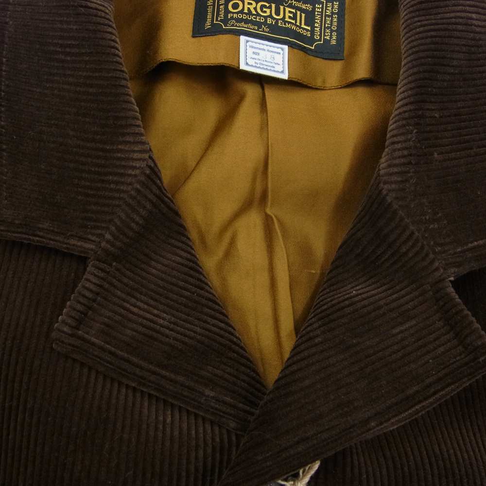 ORGUEIL オルゲイユ OR-4212A Corduroy Jacket コーデュロイ ジャケット ブラウン系 38【美品】【中古】